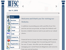 Tablet Screenshot of financialservicecenter.net